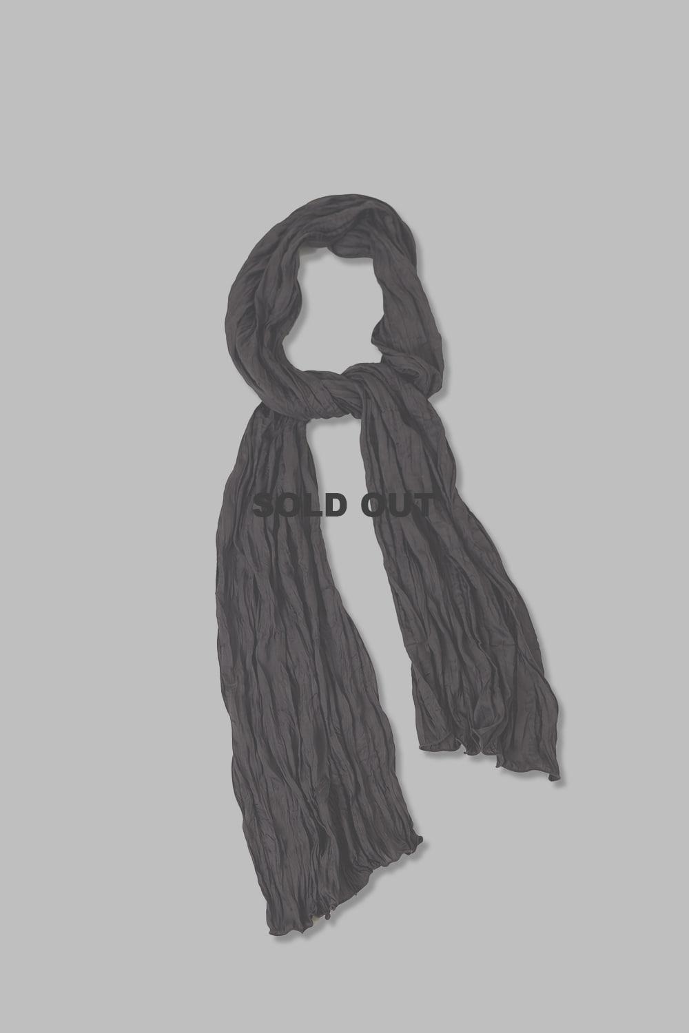 NERINE WRINKLE SCARF- BROWN