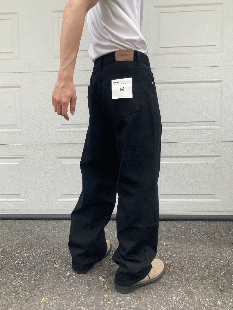 [Best / 주문폭주 / 베이직] Manual denim wide pants (1 color)