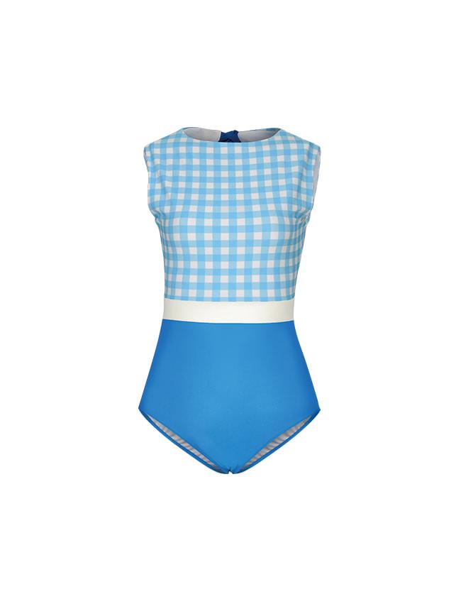 22 Fiona H Suit - Blue Check / Blue