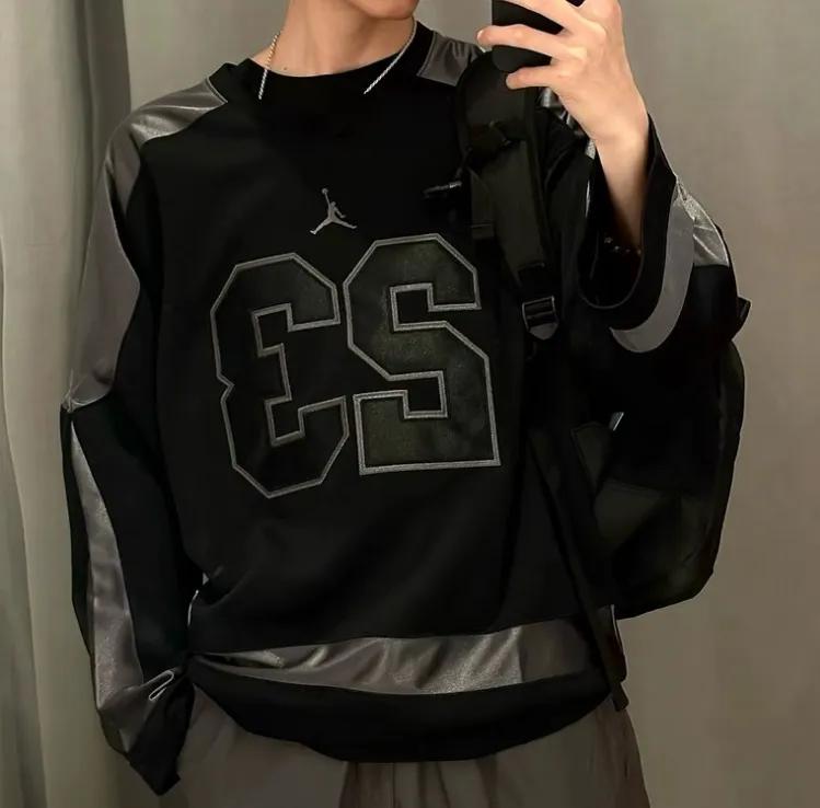 나이키 조던 브루클린 아이스하키 져지 긴팔 티셔츠 블랙 HV0110-010