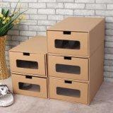 크라프트 서랍형 신발함 5개 23.5x35cm 슈즈 상자 정리함