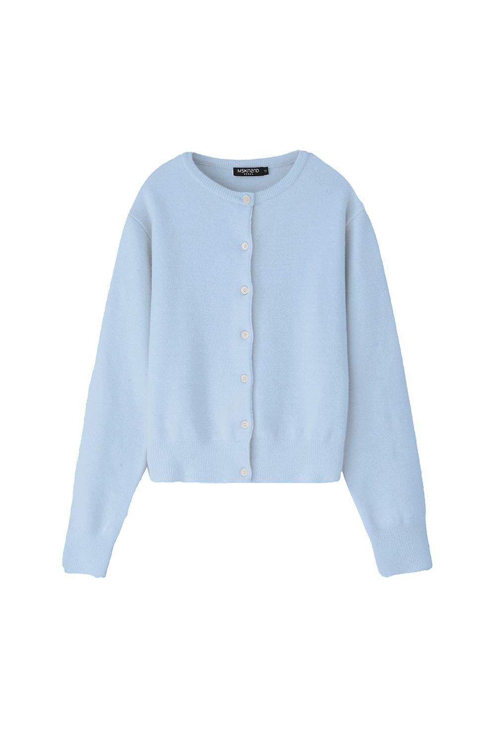 [11/1 예약배송] 백 레이스업 가디건 스카이 블루