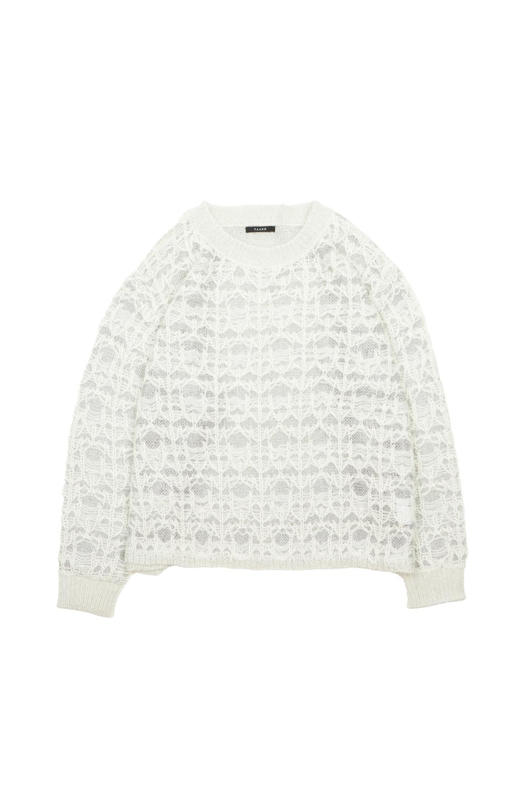 Lame Mohair Knit (White)