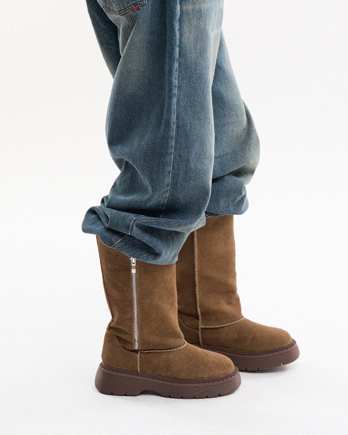 아비스코 집업 롱 어그 부츠