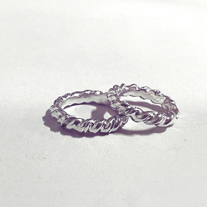 [아몬즈위크] Silver Scrunchie Ring