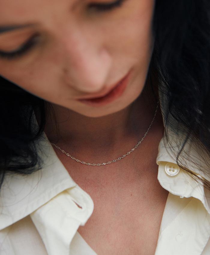 [2차 리오더][925 silver] Un.silver.204 / tordu necklace