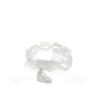 Stick Ribbon Beads Ring (White)
