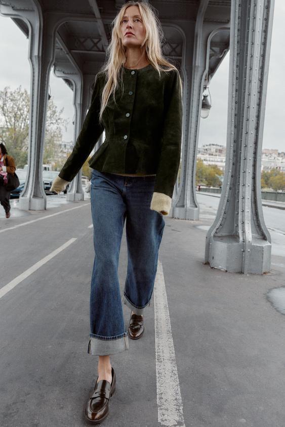 JEANS Z1975 WIDE LEG CROPPED TIRO ALTO