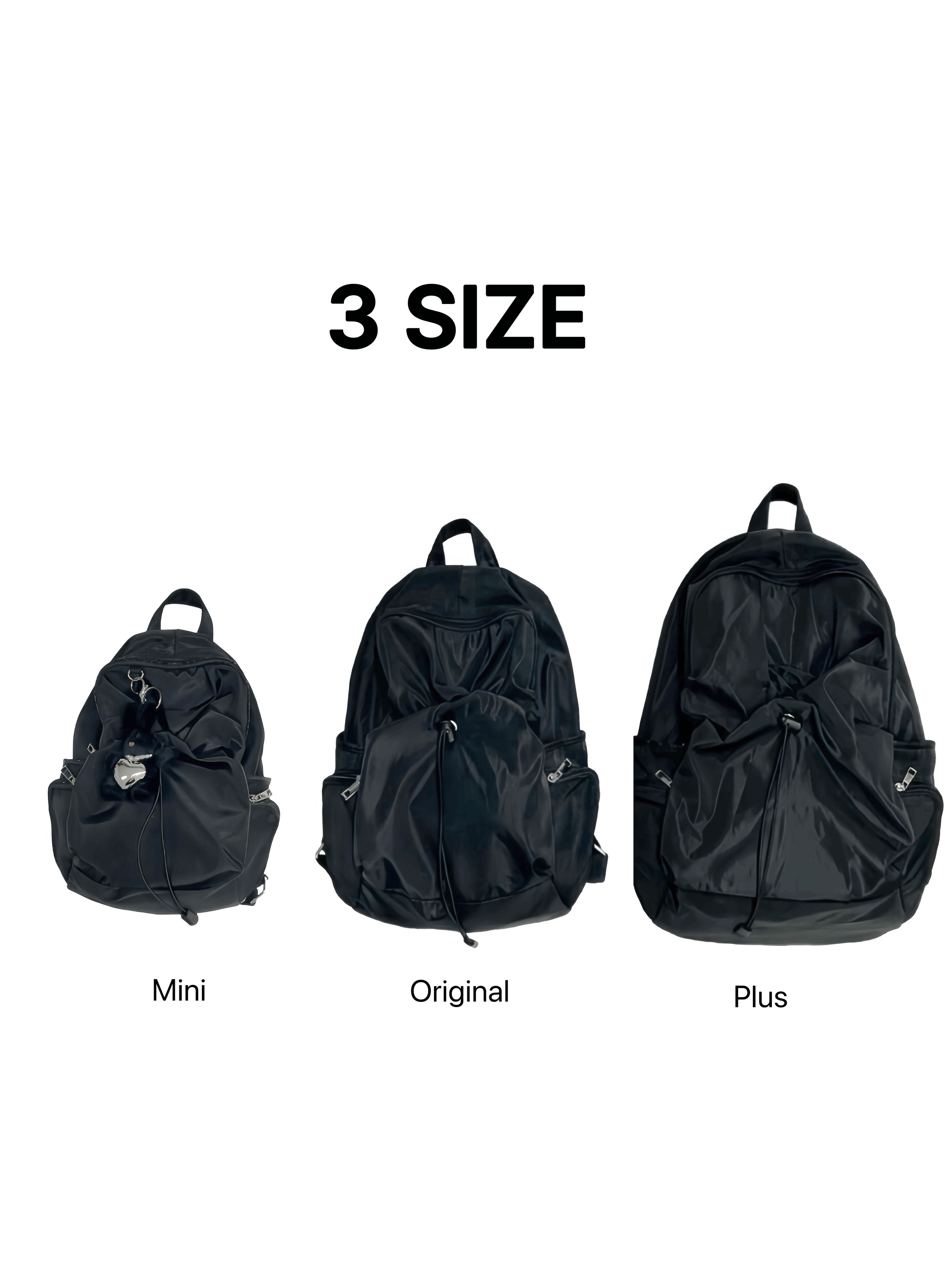 옵텐소 [단독][3 SIZE] nylon string backpack