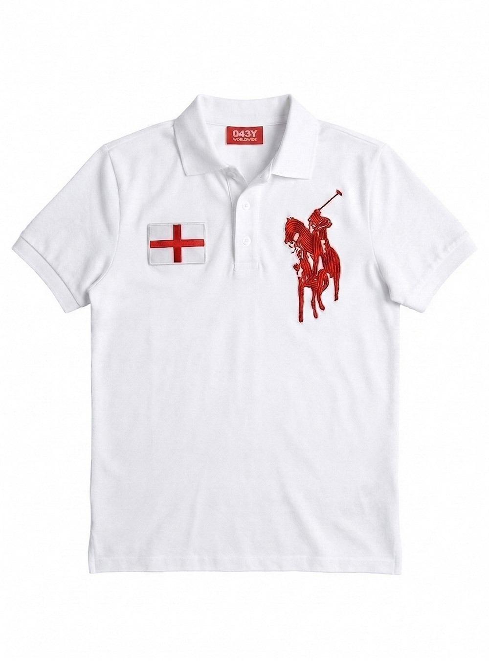 St. George Cross Cropped Polo Shirt
