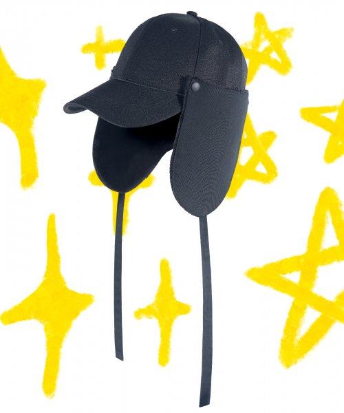 벨보아 이어플랩 볼캡 블랙 / 탈부착 플랩