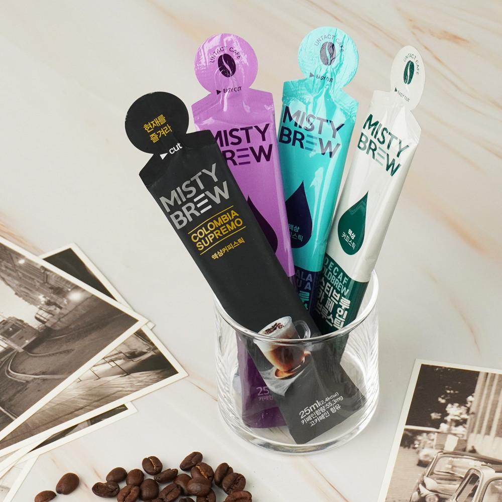 30+10스틱 4종 골라담기 콜드브루 액상스틱 더치커피 미스티브루 커피원액(25ml x 40개입)