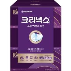 크리넥스 보습에센스 로션 천연펄프 미용티슈 3겹  150개입, 6개
