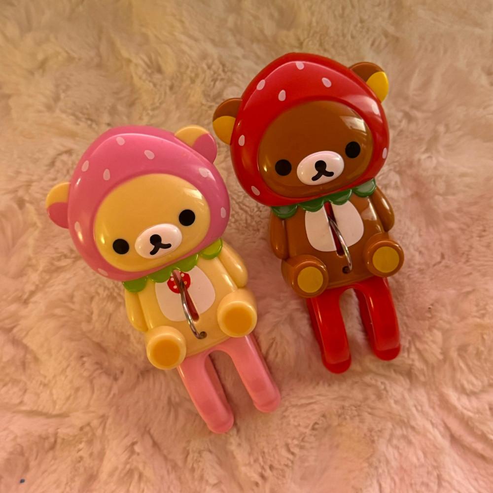 [고전문구] 리락쿠마 & 코리락쿠마 딸기 빨래집게