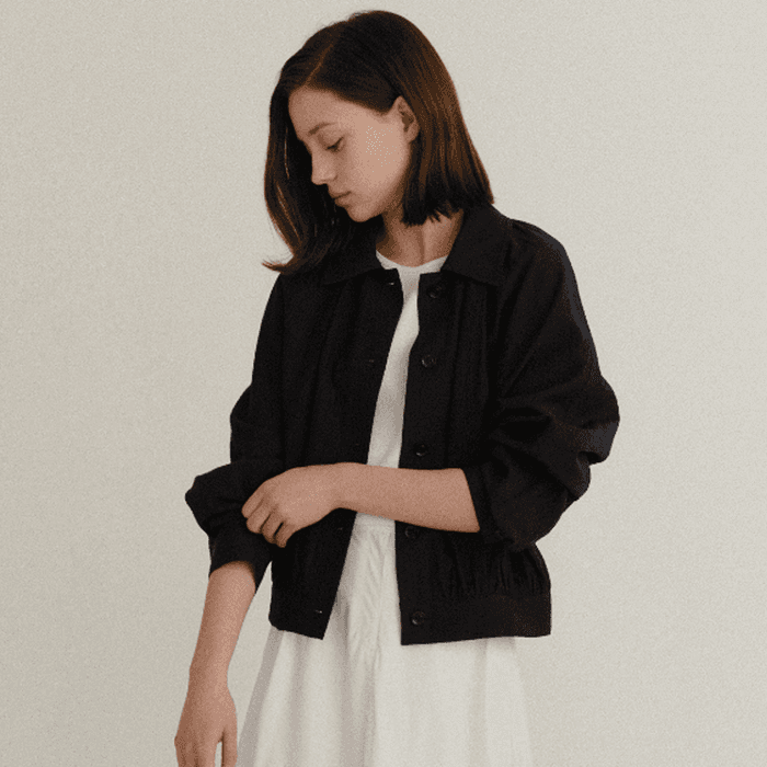 Tenue shirring jumper (navy)