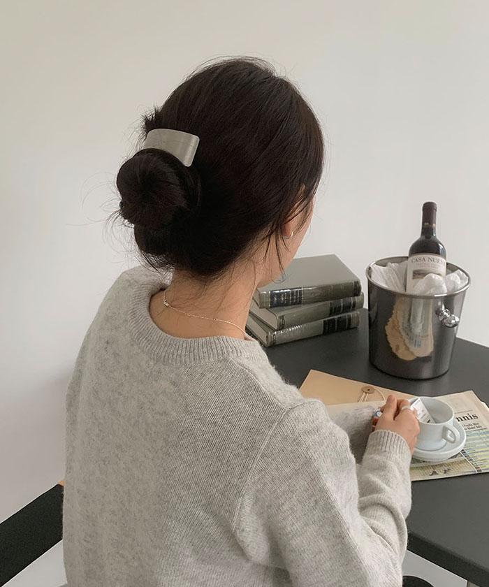 레브드제이 메탈 자동 헤어핀 *2color