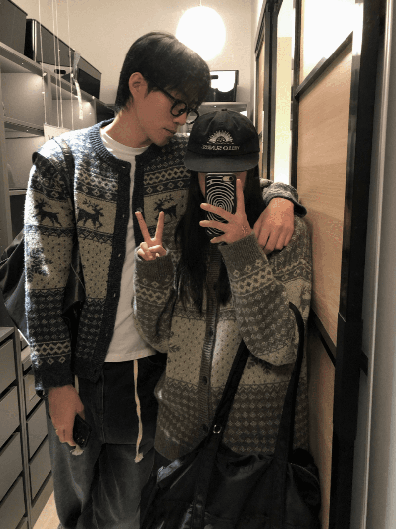 [5%] Elin cowichan round cardigan 3C