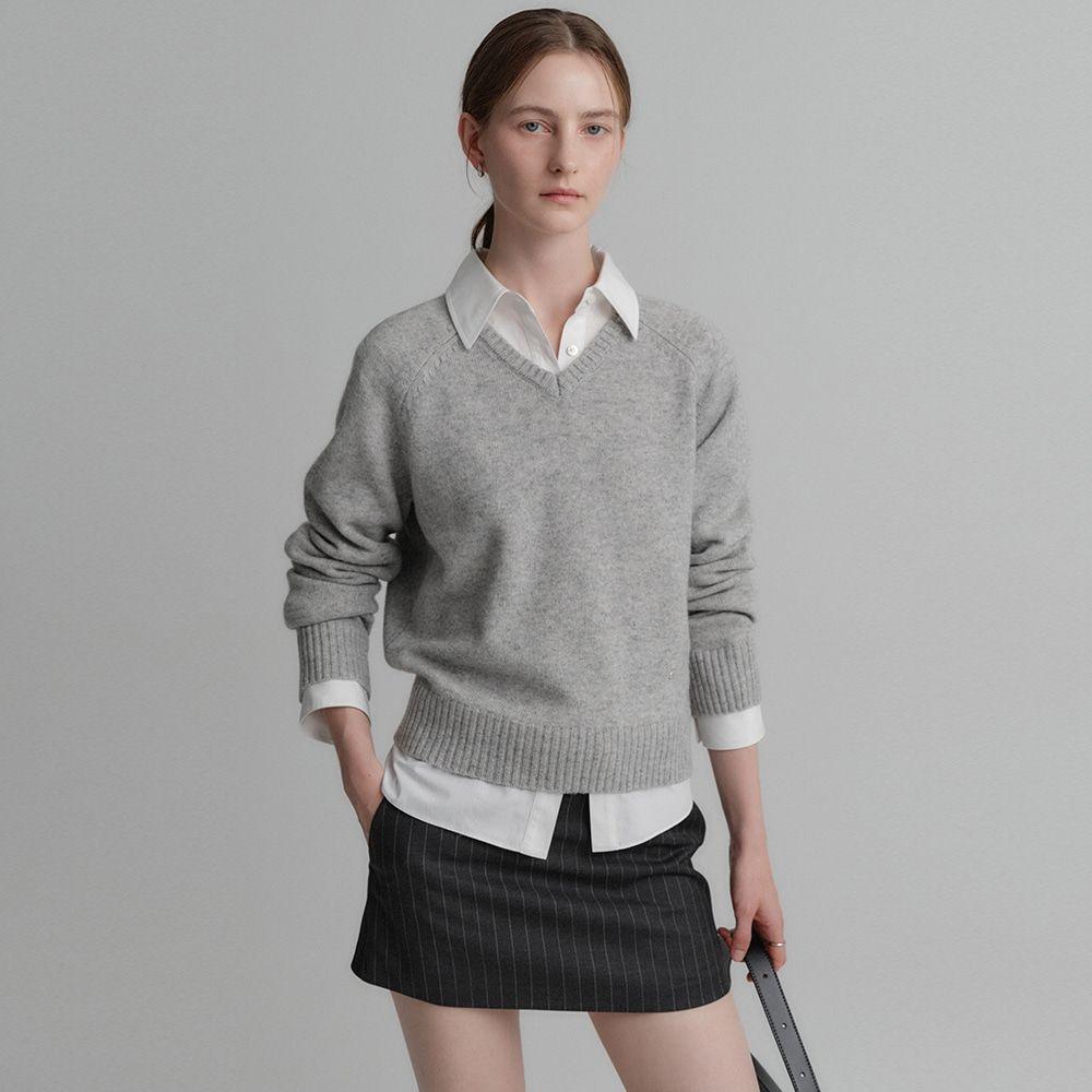 [룩캐스트]오라 캐시미어 브이넥 니트 / ORA CASHMERE V NECK KNIT_5colors