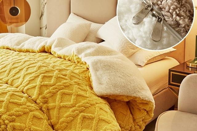 클래식감성 지퍼형 속통 두툼한 더블웜 이불 겸 담요 2size