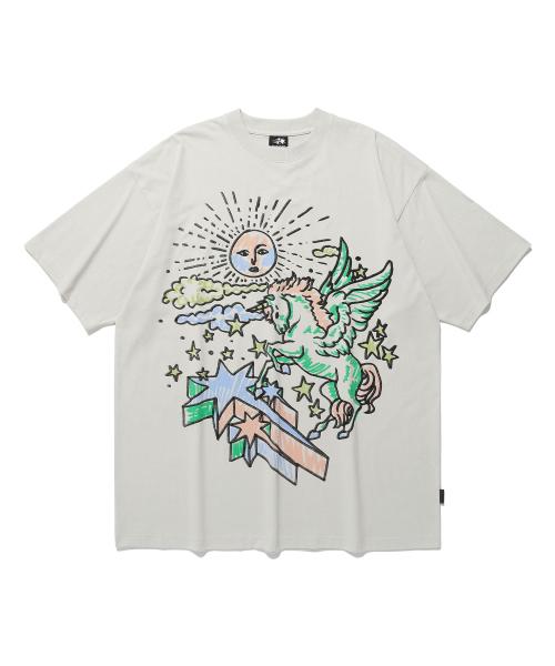 유토피아 빅 빅 티셔츠_그레이(NG2EMUT545A)