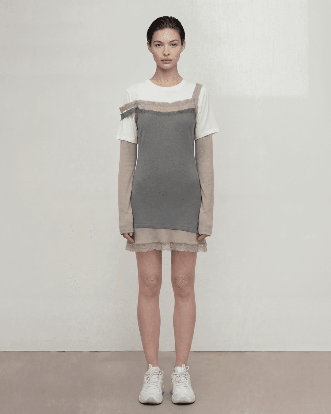 [han2bit][노머] WEEKEND MIDI DRESS CHARCOAL