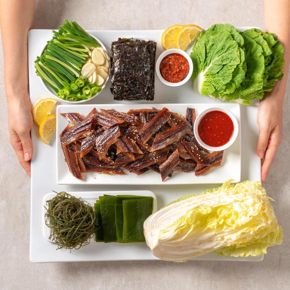 포항 구룡포 과메기 야채세트