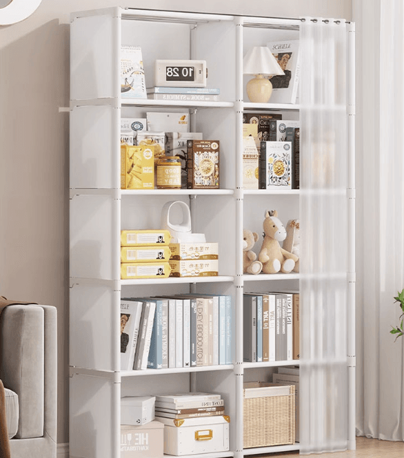 엔스코너샵 [😊다용도 간이 수납장✨] 생활용품 소품 수납 정리 보관 수납함 정리함 보관함 캐비넷 책장 무타공 무볼트 행거 거실 침실 다용도실 욕실 화장실 아기방 아이방 조립식 미니 펜트리