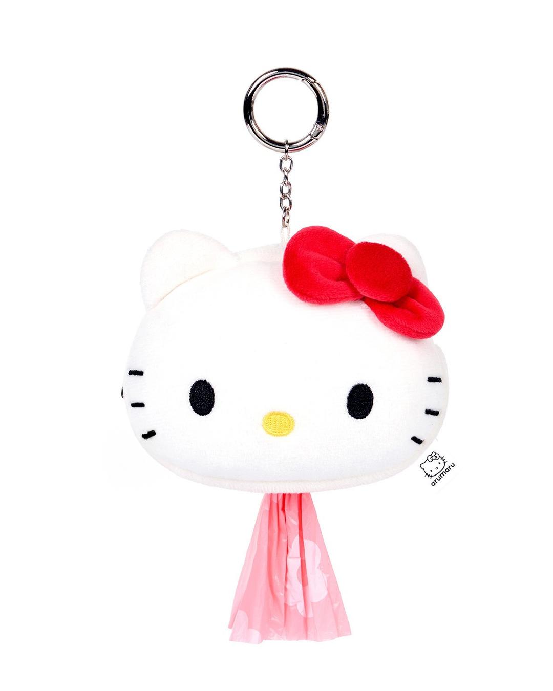 Hello Kitty x arumaru Poop Bag Key Ring_White