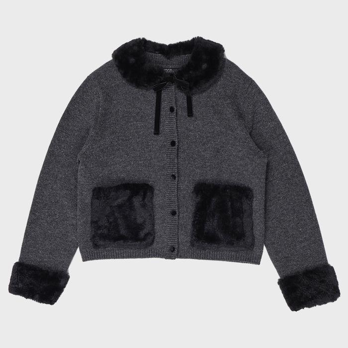FLUFFY CARDIGAN (GREY)