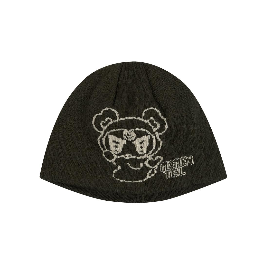 MOMENTEL baby knit beanie khaki