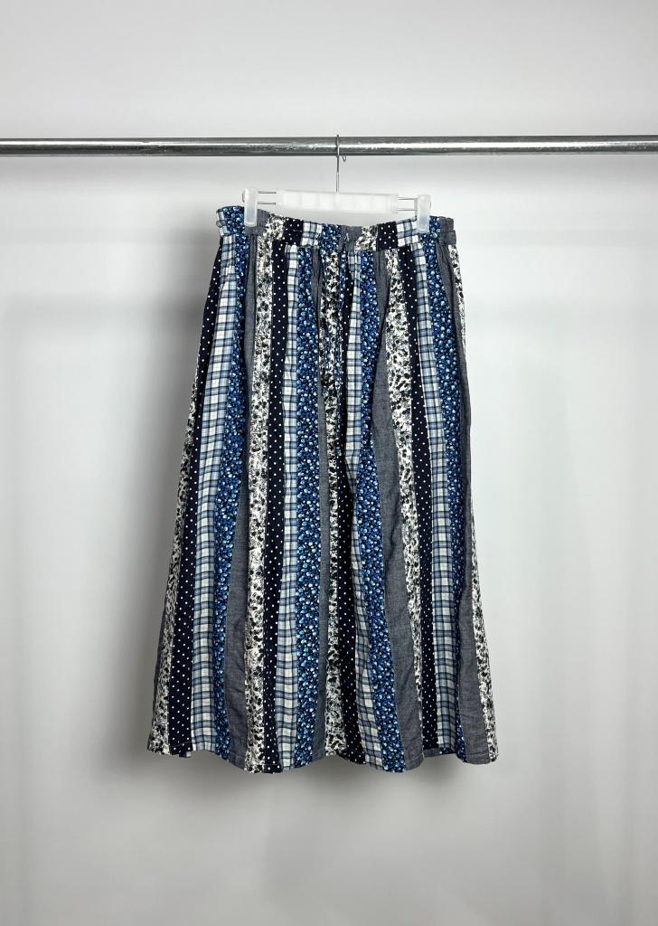 EENI MEENI pattern patchwork long skirt