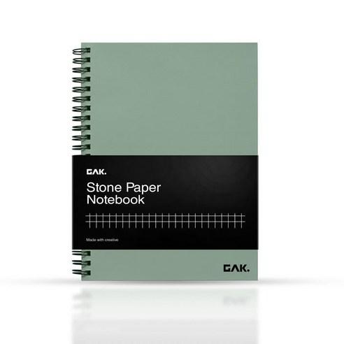 각닷 표지 내지 방수 스프링노트 그리드, 에메랄드그린, 1개