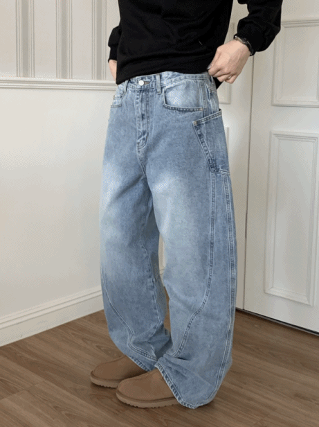 [MD 추천!] 쿤 사이드 포켓 데님 PT (2 color)