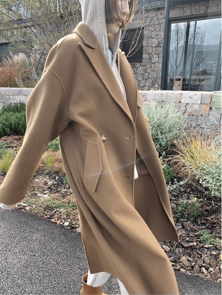 로엔즈 롱카라루즈핏 코트