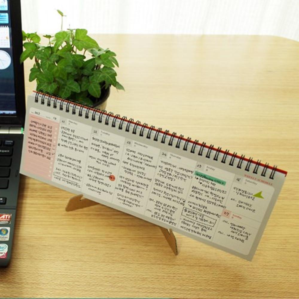 일주일플래너 공부계획표 일일계획표 탁상용 주간 스케줄러 위클리 플래너 가로