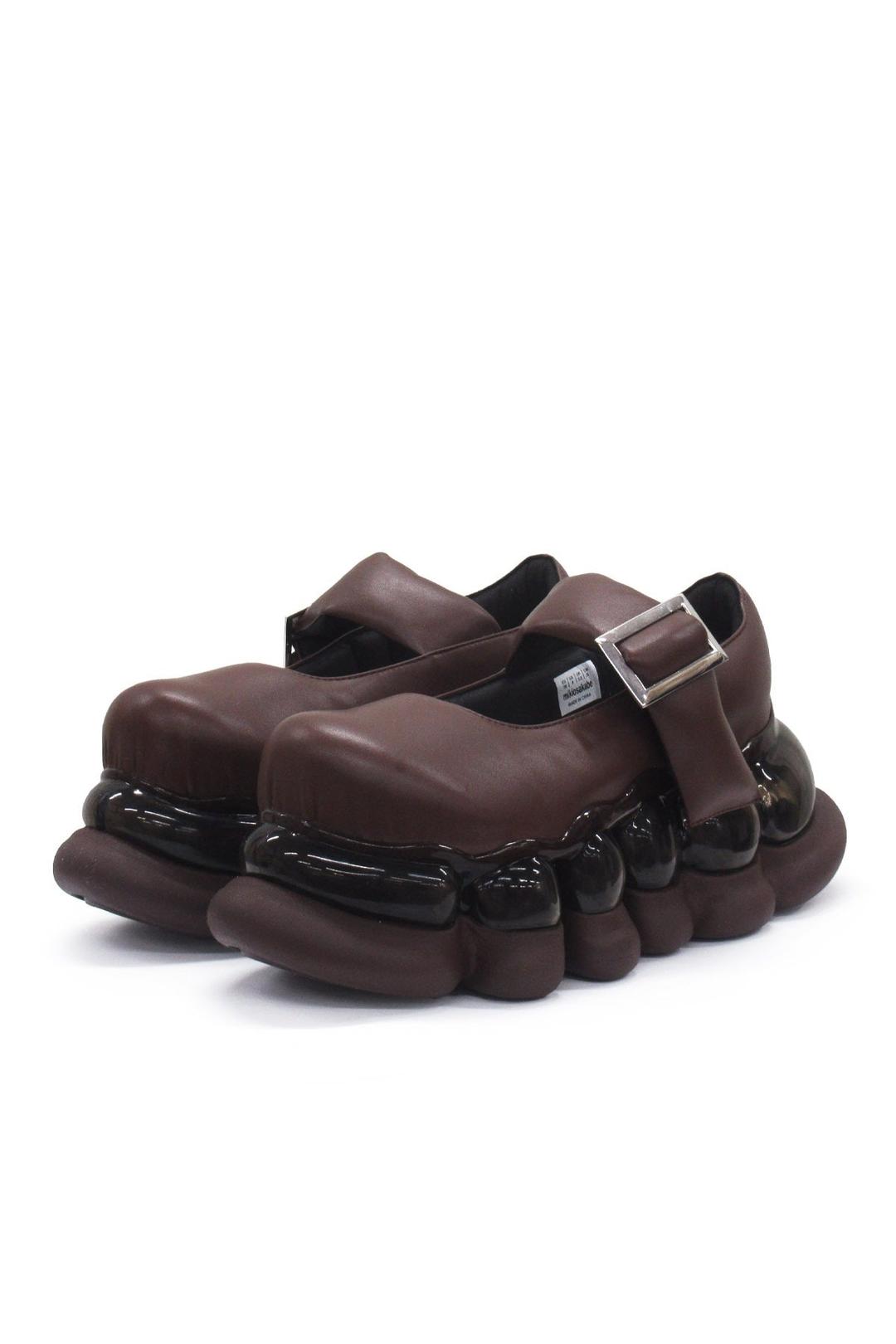 "Jewelry" Ark Puffer Mary Jane / Brown - Brown / 36（22.0cm）