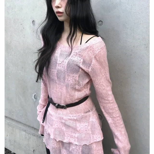 프릴 레이어드 원피스