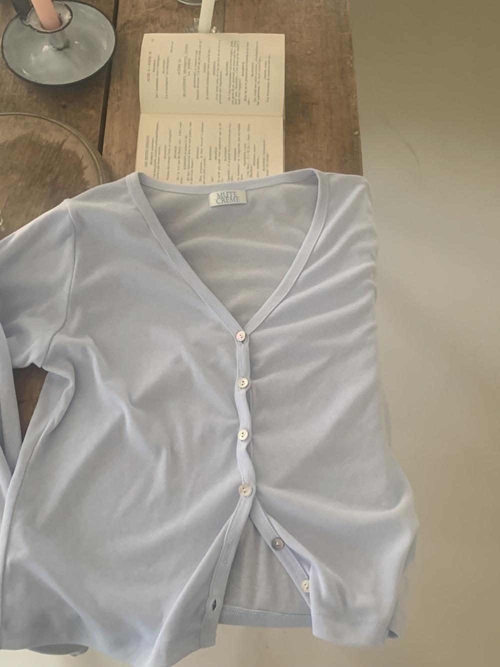 [✷MADE] Soda cardigan / 자개 브이넥 가디건