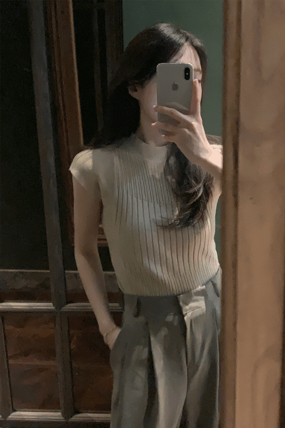 [봄니트✨] 린 캡소매 골지 반팔 니트 nt (3color)