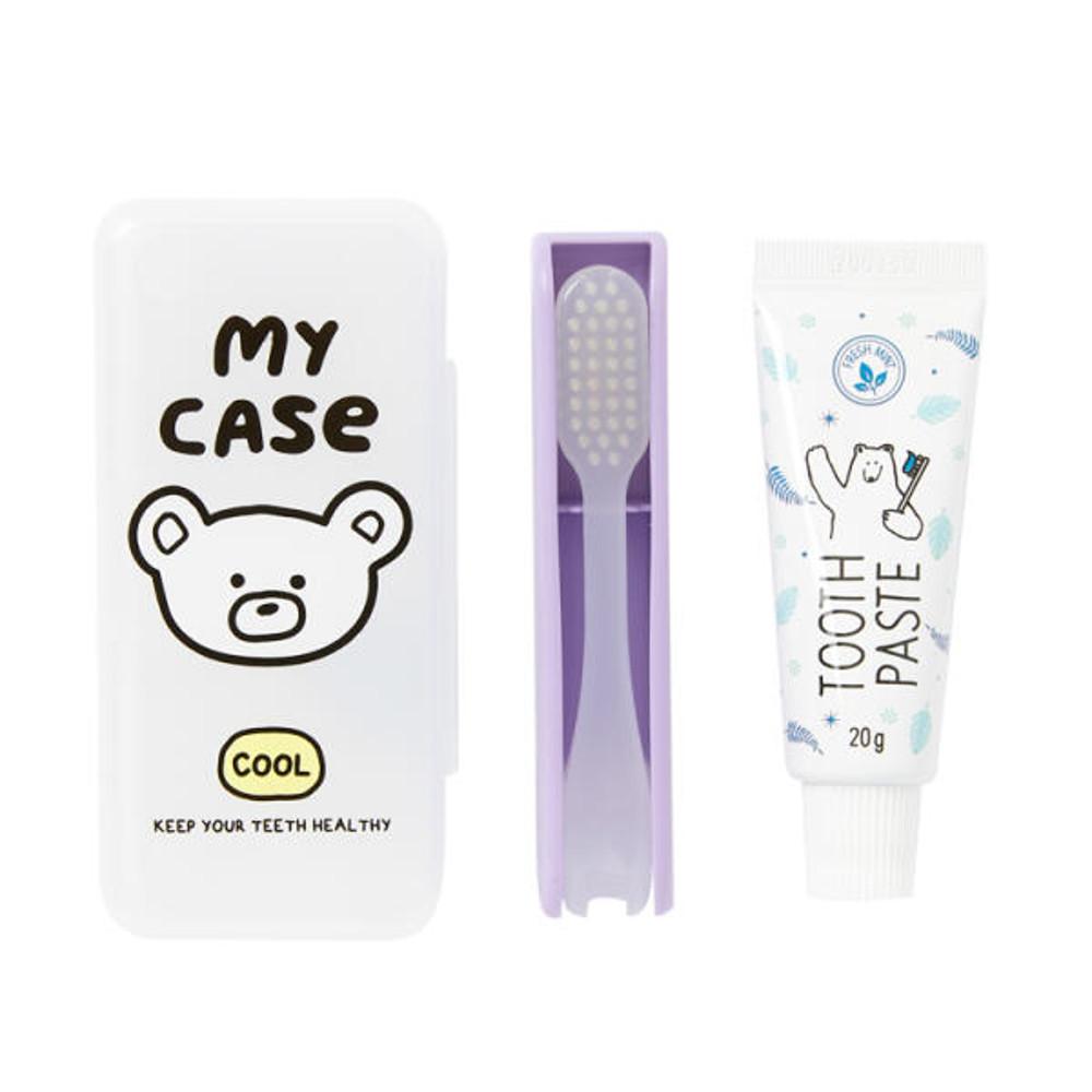 아트박스 쿨베어 납작칫솔치약세트