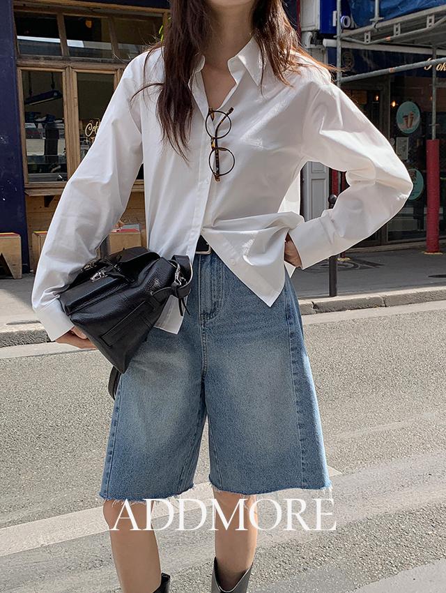 [🍂가을셔츠/남방][에드모어] mnb343 마르셀 스탠다드 자수 셔츠