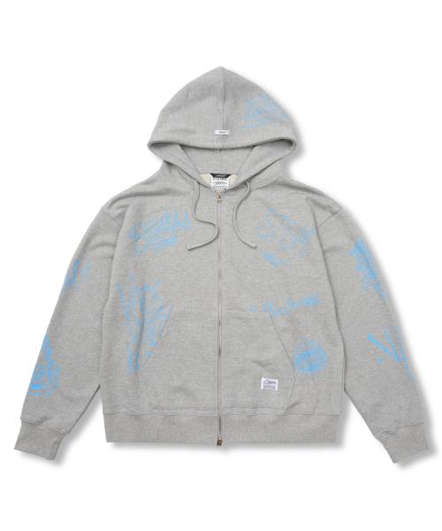 The World Oversized Zip-up Hoodie Melange
