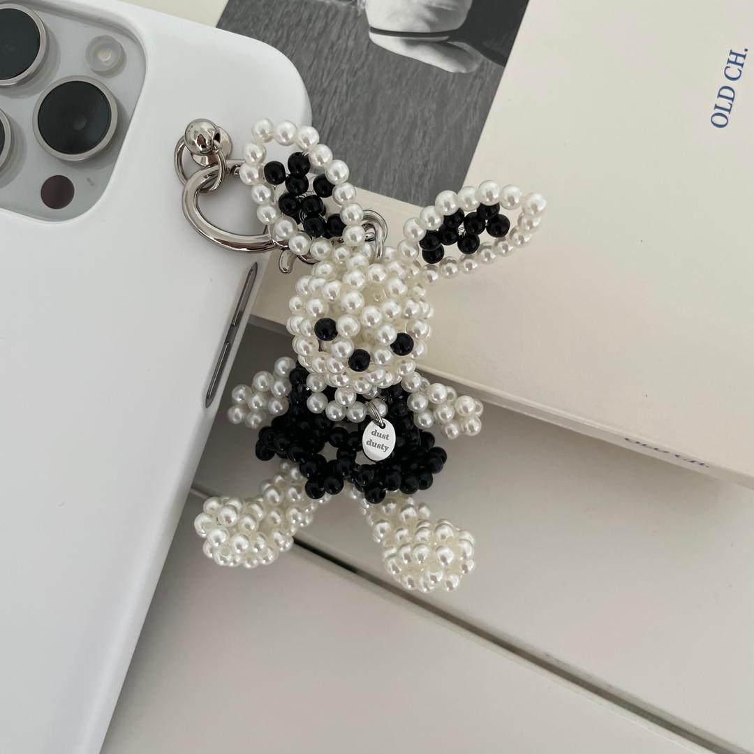 beads rabbit keyring
