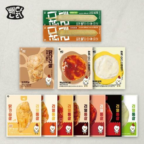 뺀닭 리얼통살 소스 닭가슴살 외 12종 (각1팩씩)/혼합구성, 100g, 12개 - 간편닭가슴살 | 쿠팡