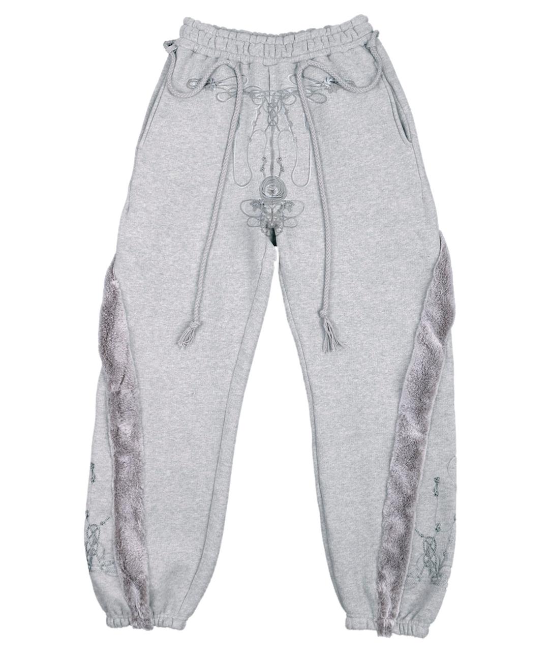 Fur Side line Sweatpants / Grey