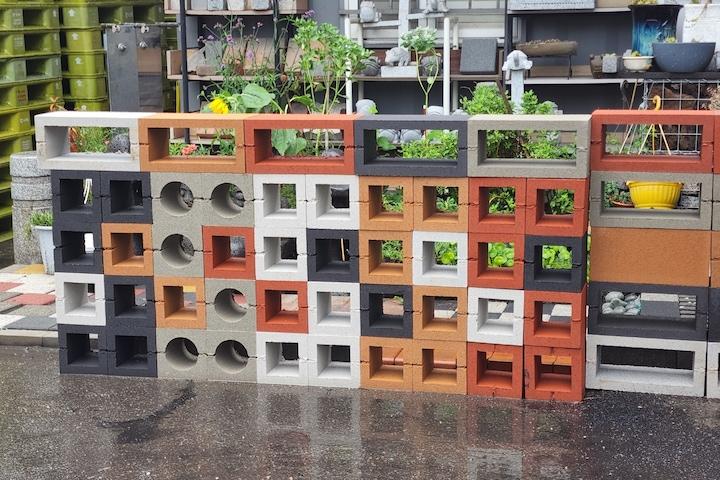 2장 디자인블럭 담장블럭 사각/원형/직사각형 정원 가든 원예 마당 옥상 테라스 꾸미기