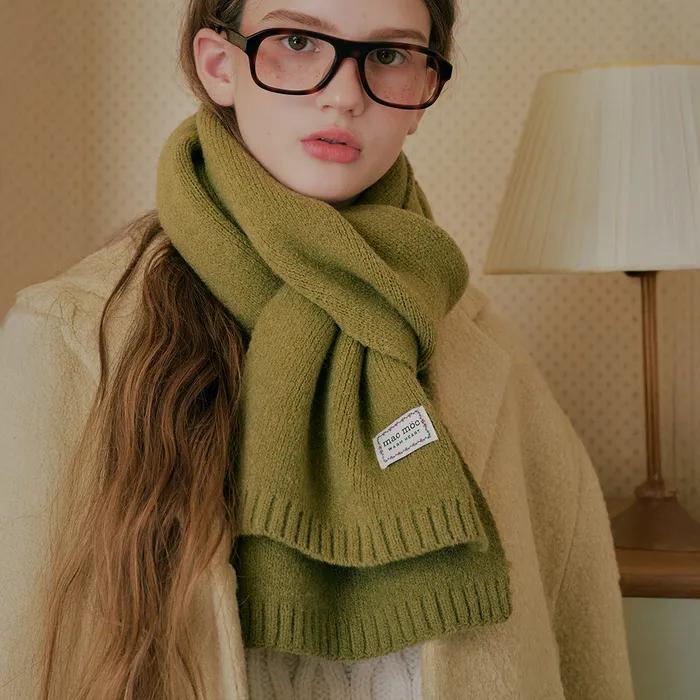 Merry muffler 메리 머플러_솔리드 소프트 니트 머플러__6color