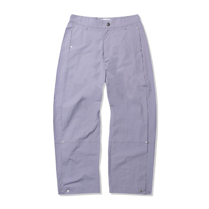 리벳 사이드 턱 팬츠 라이트퍼플