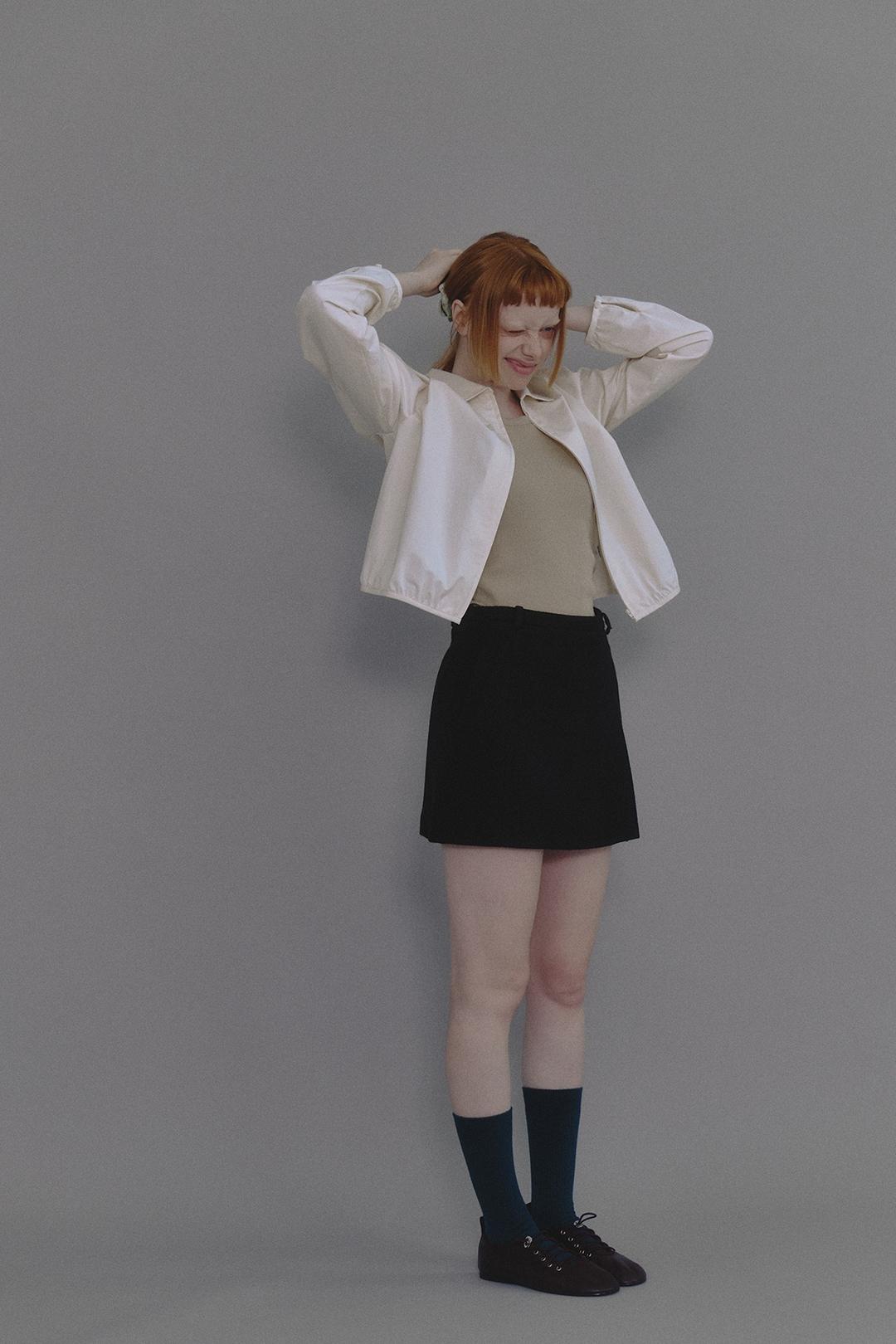 베이직 미니 치마바지(블랙)