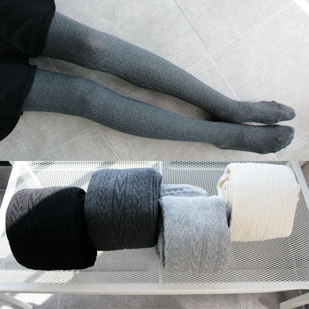 여자 타이즈 가을겨울   학생타이즈 골지 꽈배기타이즈